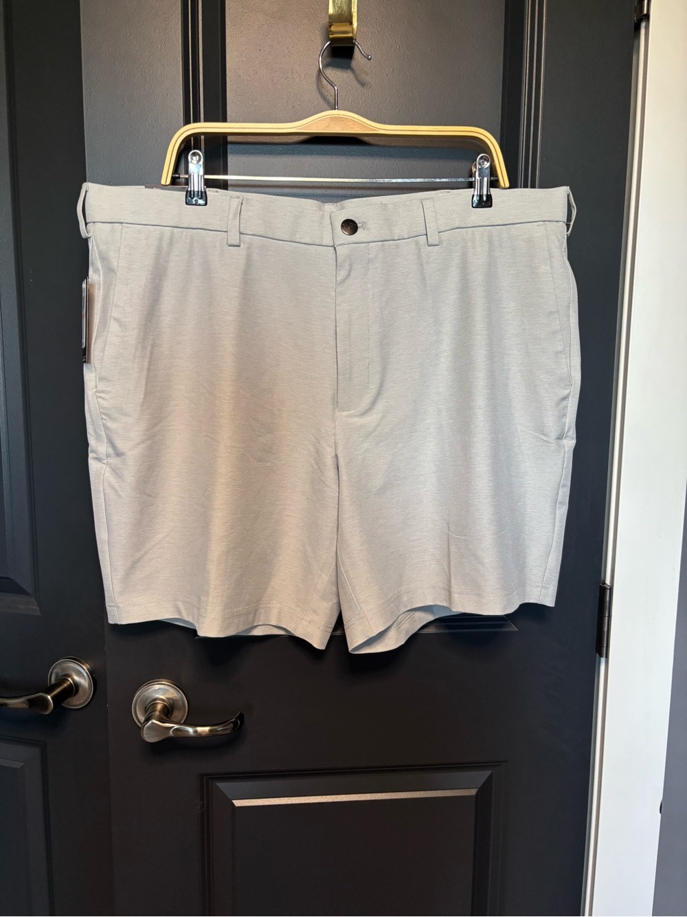 Callaway Light Gray Men's Flat Front Golf Shorts
